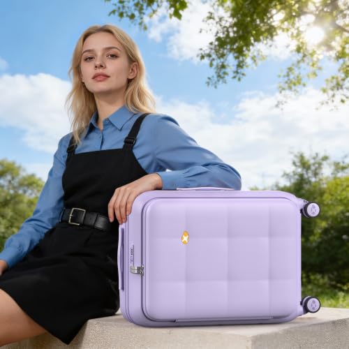 24 Inch Expandable Checked Luggage Hard Shell Suitcase