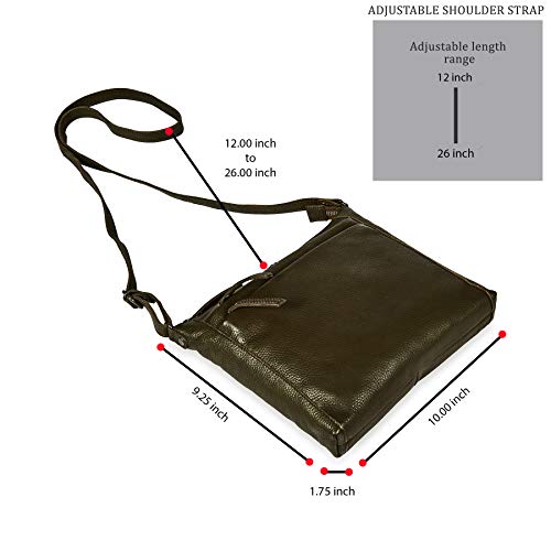 Leather Crossbody Bags for Women Small Genuine Nappa Purse Multi
