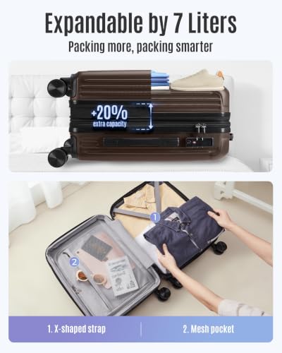 20 Inch Carry On Luggage 22x14x9 Airline Approved