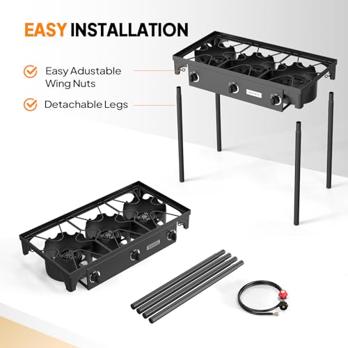 3 Burner Propane Gas Stove