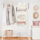2 Pack 3 Shelf Hanging Closet Organizer with 2 Velcro (2 Count)
