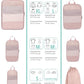8 Set Space Saving Compression Packing Cubes Lightweight Packing Cube Pink