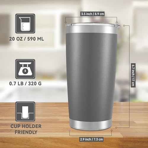 20 oz Tumblers Stainless Steel Tumbler with Lid