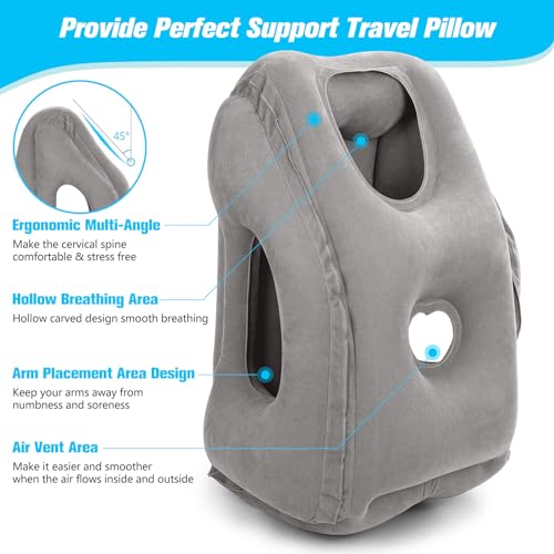 Inflatable Travel Pillows for Airplanes