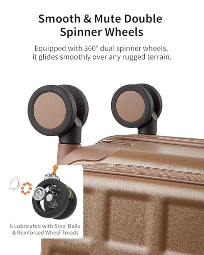 Expandable Top Opening Luggage Sets 2 Piece with Spinner Wheel (2 Count)