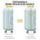 26 Inch Large Expandable Checked Luggage Hard Shell Suitcase Aquamarine