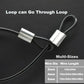 10 Pcs 2mm Wire 24 inch Vinyl Coated Stainless Steel Cable with Loops Short Wire Rope Lanyard Lock Security Chain Link for Outdoor Gates (10 Count)