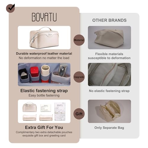 Travel Makeup Bag Organizer Cosmetic Bag (3 Count)