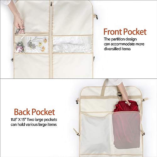 Wedding Dress Bag Long Garment Bag Dress Bag for Traveling 72 in