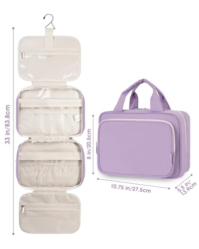Hanging Toiletry Bag for Women Travel Makeup Bag Organizer Toiletries Bag for Travel Size Essentials Accessories Cosmetics