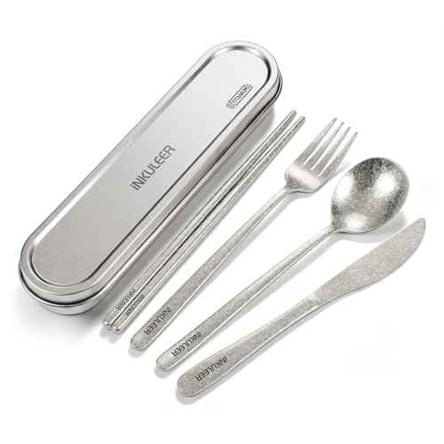 100% Pure Titanium Travel Cutlery Set (5 Count)