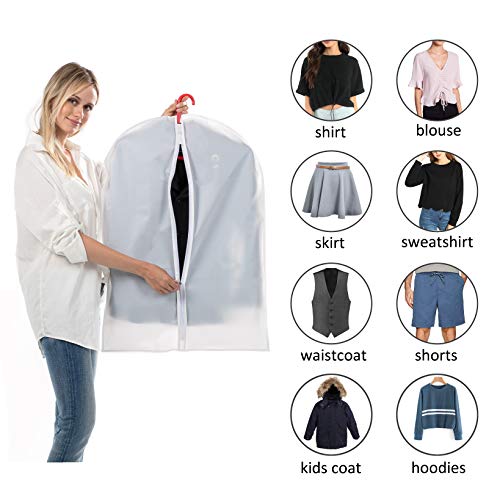 6 Pack Short Garment Bags (12 Count)