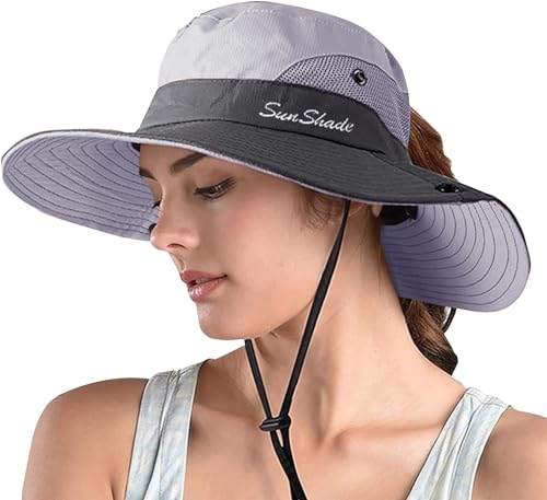 Women's Ponytail Safari Sun Hat