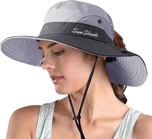 Women's Ponytail Safari Sun Hat