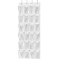 24 Pockets Large Clear Over the Door Shoe Organizer