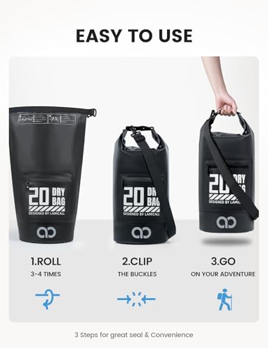 Dry Bag Waterproof Backpack with Phone Pouch 5L