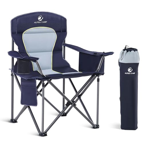 Oversized Folding Camping Chair Portable Outdoor Heavy Duty