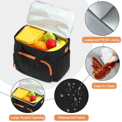 Insulated Lunch Box for Work with Cup Holder