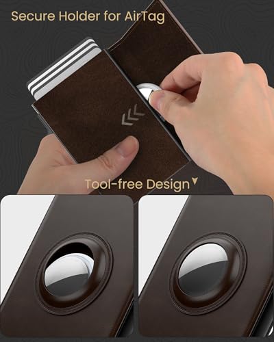 Mens Wallet Card Holder for AirTag