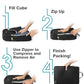 10 Piece Compression Packing Cubes with Travel Organizer Set (10 Count)