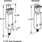 Step Down Door Stopper Heavy Duty (6 Count)
