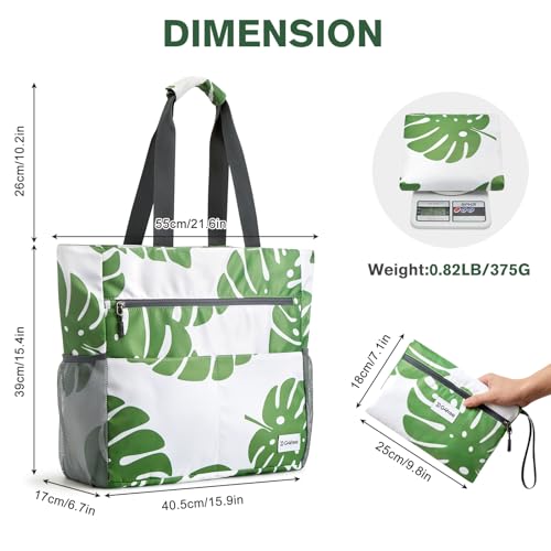 Beach Bag Waterproof Sandproof Large Capacity Foldable for Women