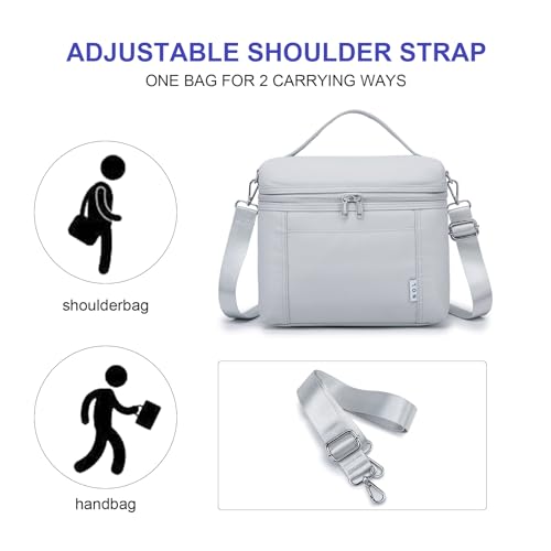 NOL Insulated Lunch Bags for Women Cooler Bag Lightweight Nylon Waterproof Lunch Box for Work