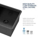 33 Inch Matte Black Double Bowl Kitchen Sinks