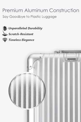20 Inch All Aluminum Carry On Luggage with Wheels