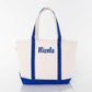 CB STATION Medium Classic Canvas Tote Bag for Women, Top Zipper Closure, Outer Pocket, Daily Essentials, Groceries, Traveling