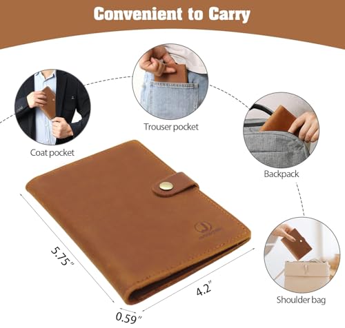 Genuine Leather Passport Holder For Travel