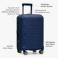 Pagosa Hardshell Expandable Luggage with Spinner Wheels (2 Piece)