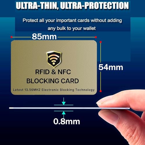 RFID Blocking Card for Credit Debit ID Card
