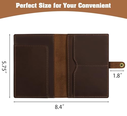 Genuine Leather Passport Holder For Travel