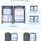 6 Set Packing Cubes for Travel Durable Suitcase Organizer Bags Set with Personalized Tag Travel Essentials with Shoe Bag Traveling Accessories for Luggage Machine Washable (6 Count)