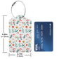Floral Pattern Luggage Tag Personalized Luggage Tags for Suitcases (2 Count)