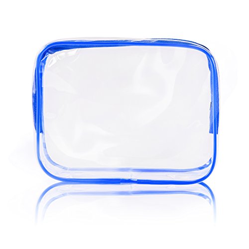 3Pcs Crystal Clear PVC Travel Toiletry Bag Kit for Women Men
