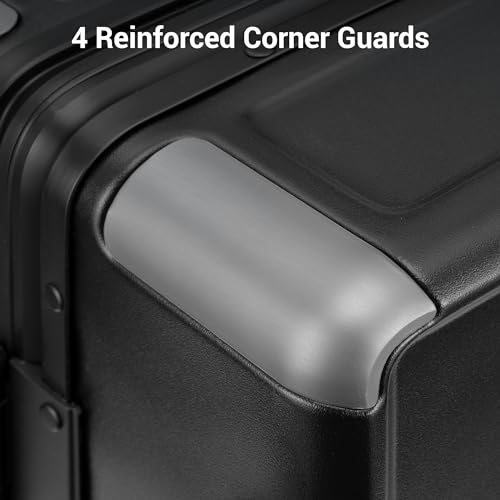 Zipperless Carry On Suitcase Airline Approved with Aluminum Frame
