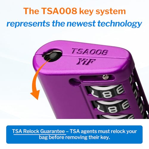 Open Alert Indicator TSA Approved Luggage Locks 4 Digit Combination TSA Travel Locks with TSA008 (2 Count)