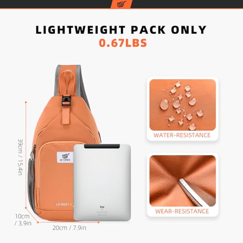 Sling Bag RFID Crossbody Sling Backpack Cross Body Shoulder Bag Travel Hiking Daypack for Women Men