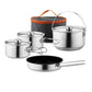 304 Stainless Steel Camping Cookware Set