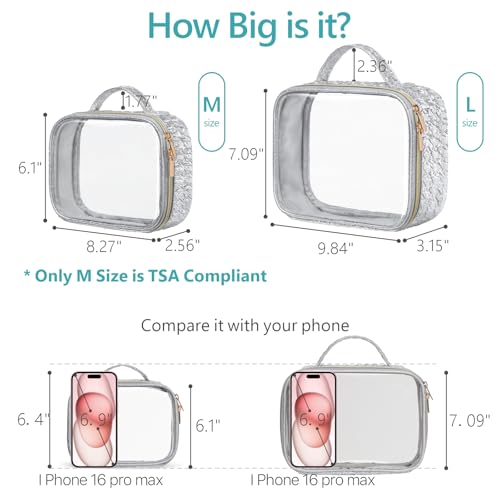 Clear Makeup Bag (2 Count)