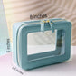 Toiletry bag waterproof cosmetic organizer with handle large opening for travelling