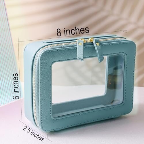 Toiletry bag waterproof cosmetic organizer with handle large opening for travelling