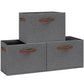 Large Fabric Storage Bins with 3 Handles