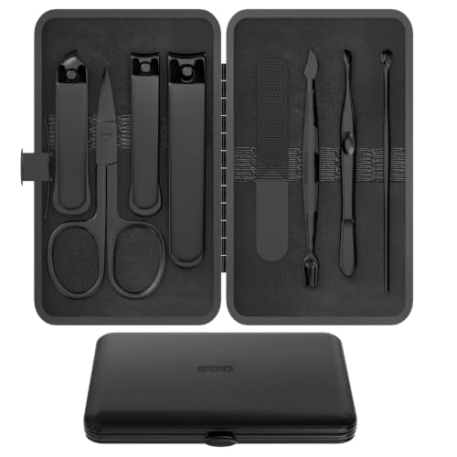Precision 8 Pieces Men’s Nail Grooming Travel Kit
