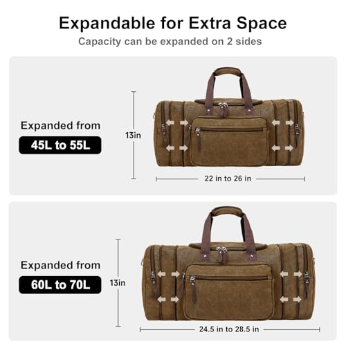 Large Canvas Duffle Bag for Travel