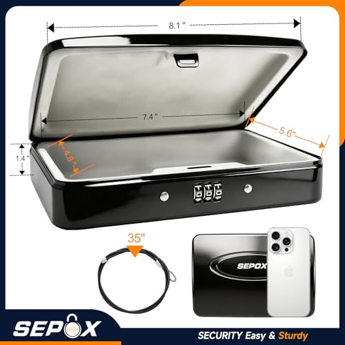 2PK Water Fire Resistant Steel Lock Box 3 (2 Count)