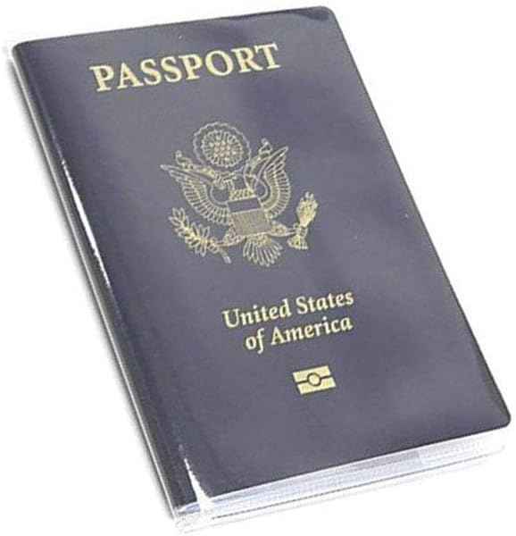Waterproof Clear PVC Passport Cover Holder Case Protector ID Card (2 Count)