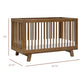 Hudson 3-in-1 Convertible Baby Crib, Natural Walnut